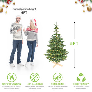 8ft Pre-Lit Christmas Tree with 500 Warm LED Lights