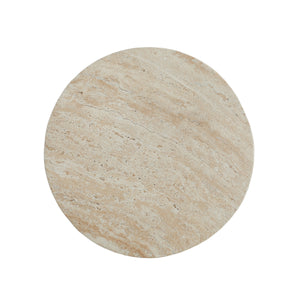 Outdoor Travertine Concrete Side Table