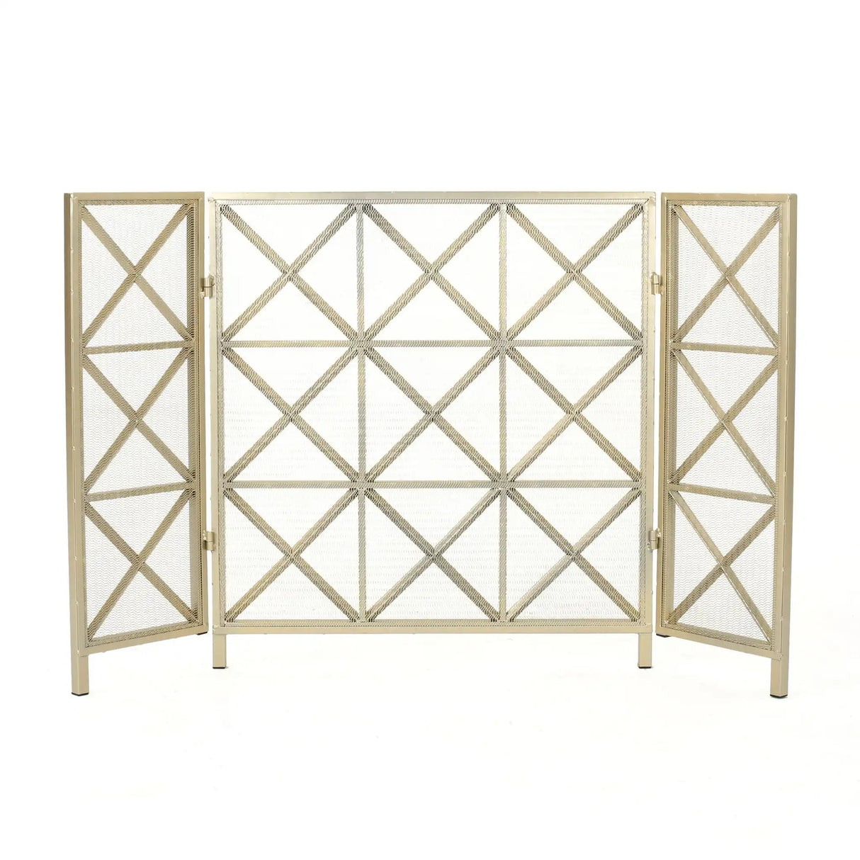 Margaret - 3 Panel Fireplace Screen Iron - Best Buy Furniture