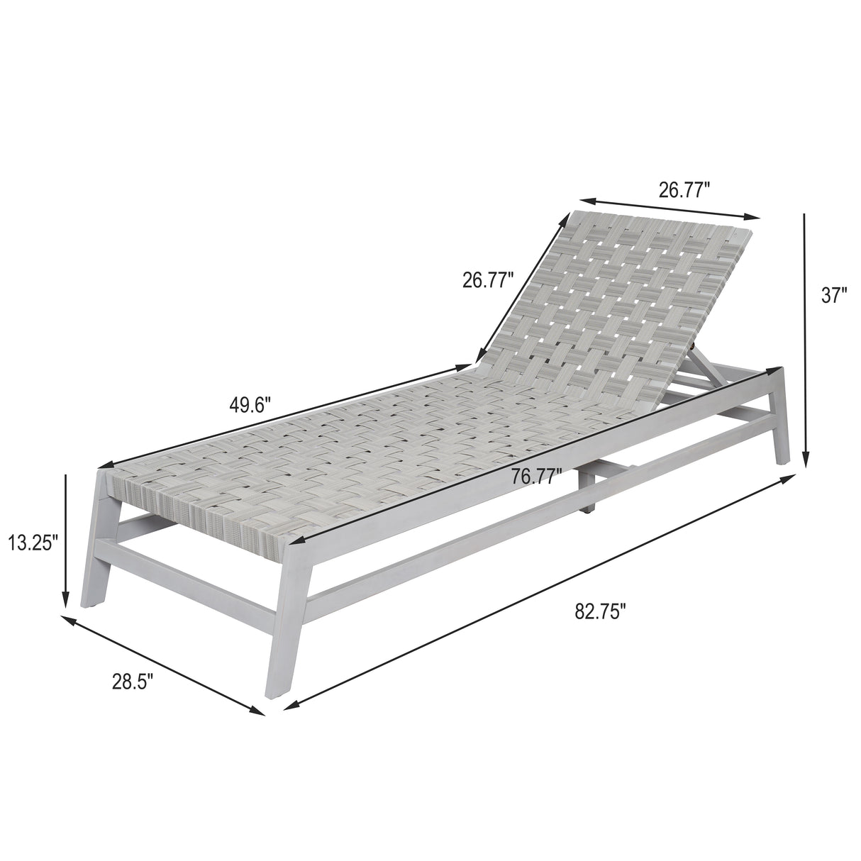 Outdoor Rope Chaise Lounge