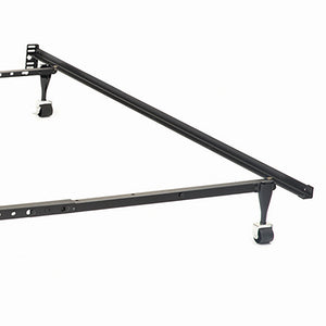 Deverton - Queen / Eastern King / California King Bed Frame With Center Support And Adjustable Design - Black