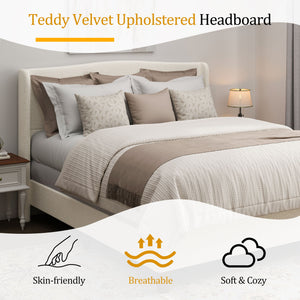 Platform Bed Frame With Tall Headboard And High Footboard