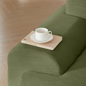L Shaped Modular Sectional Sofa And Movable Ottoman