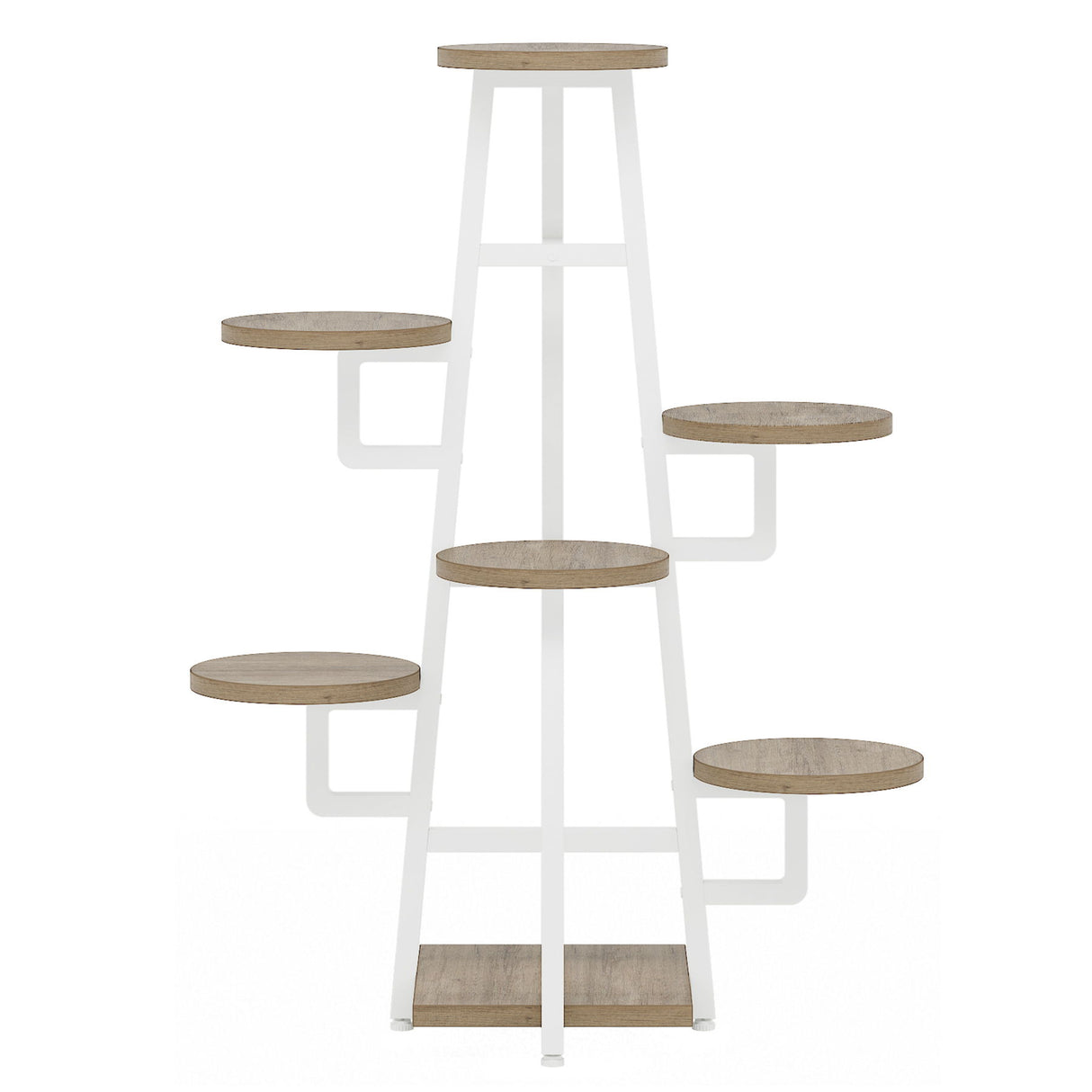 7 Tier Corner Plant Shelf With High Low Design For Living Room