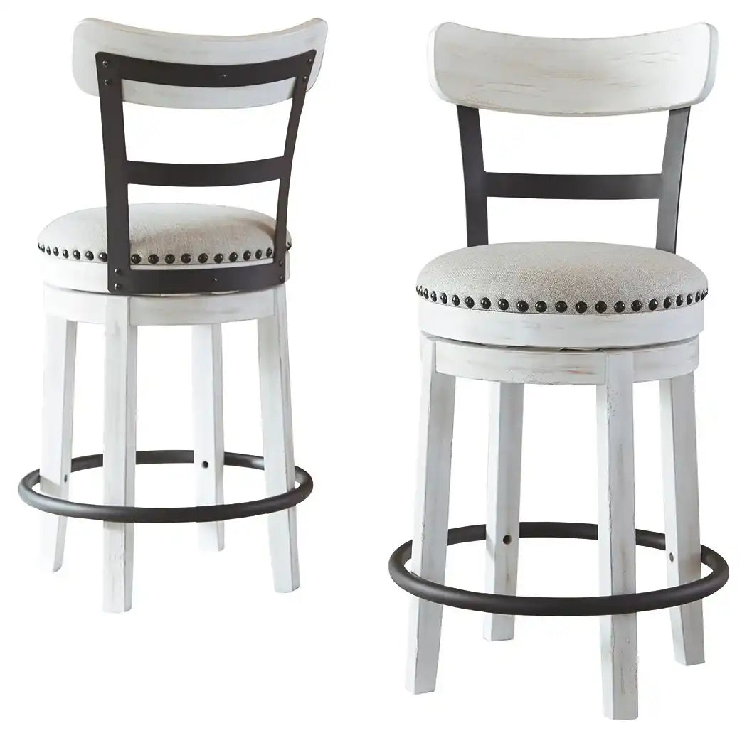Valebeck - Full Back Swivel Stool - Best Buy Furniture