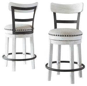 Valebeck - Full Back Swivel Stool - Best Buy Furniture