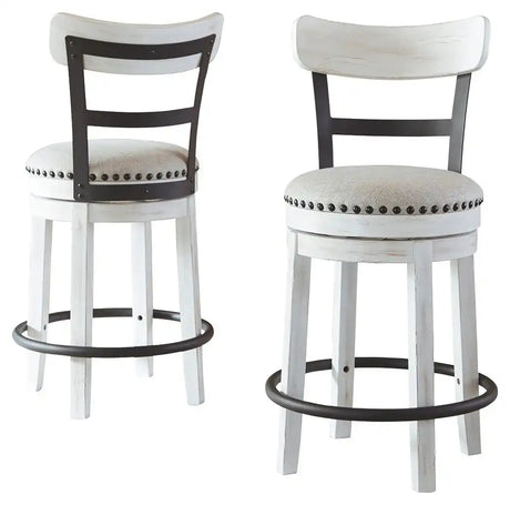 Valebeck - Full Back Swivel Stool - Best Buy Furniture