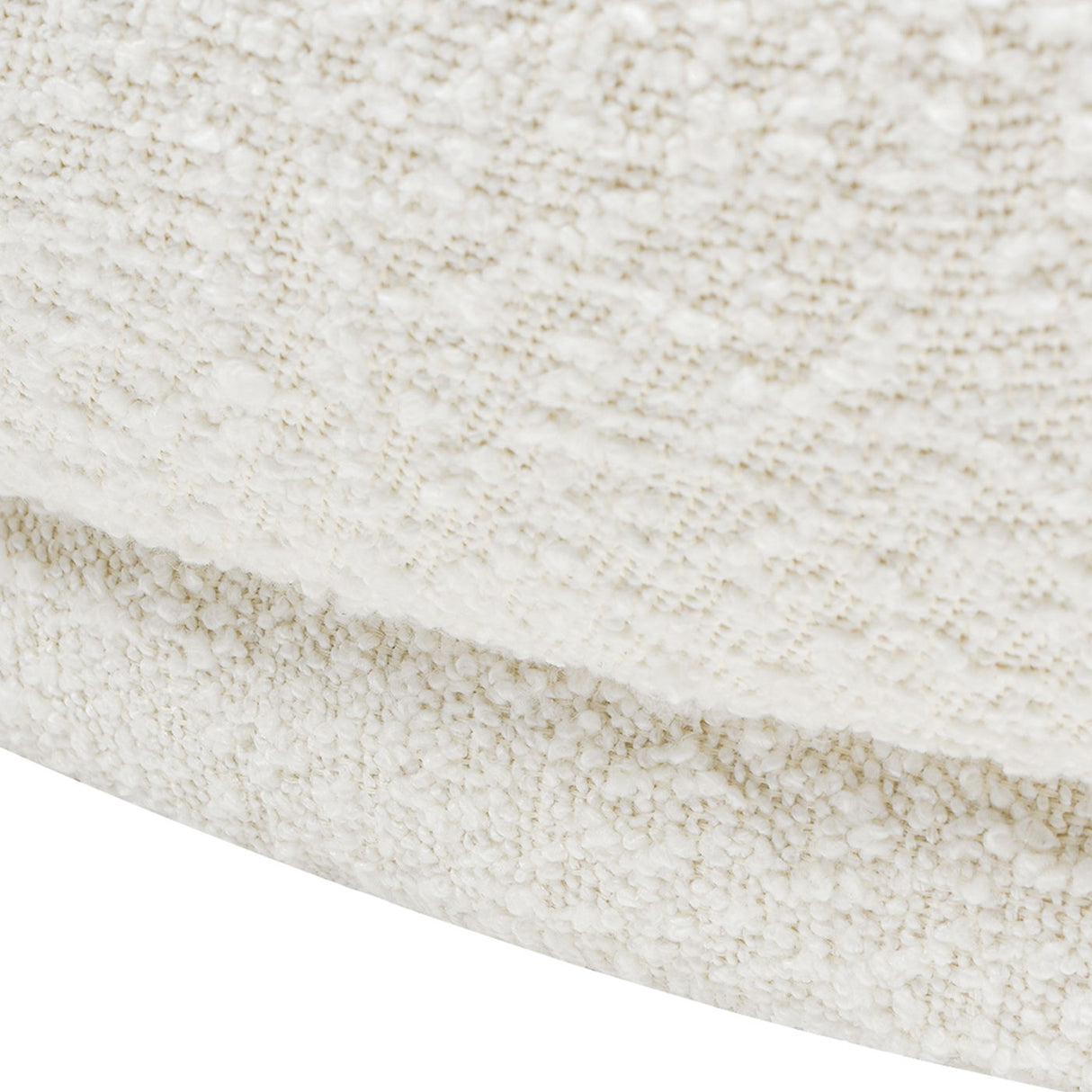 Aire - RAF Modern Rounded Chaise Lounge - Ivory White