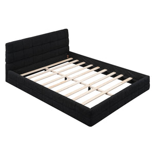 Upholstered Platform Bed With Headboard