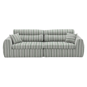 3 Seater, Couch With Throw Pillows For Living Room