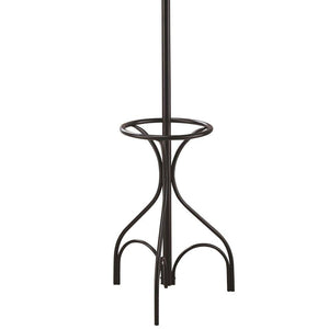 12 Hook Coat Rack With Umbrella Holder - Black