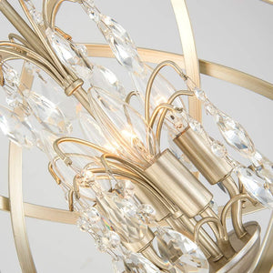 4 Lights Cage Crystal Chandelier