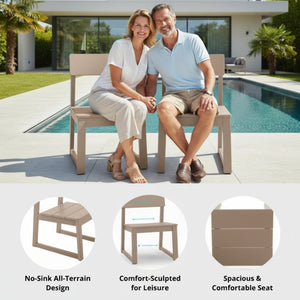 All Weather Patio Dining Chairs (Set of 2)