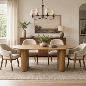 70.8" Oval Dining Table for 4-8