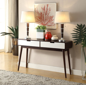 Christa - Sofa Table - White / Espresso - Best Buy Furniture