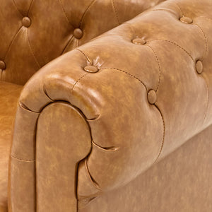 Elegant 2-Piece PU Sofa Set for Living Room
