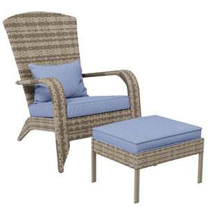 Wicker-Adirondack-Chair-with-Ottoman-