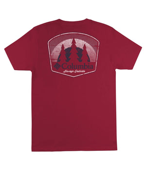 Columbia Men s Fade Graphic T shirt Red Size Medium