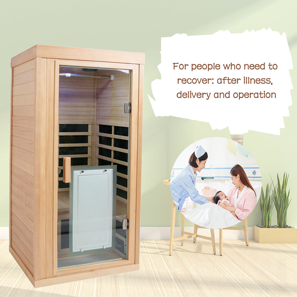 One-Person Sauna Room Front Wall (W632S00002)