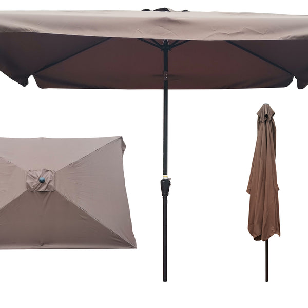 10 x 6.5ft Rectangular Patio Umbrella