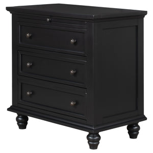 U_STYLE 27.6'' Painted Nightstand with Pull-Out Tray