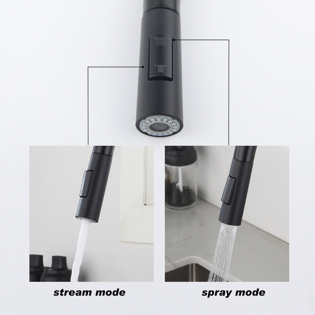 Touch Kitchen Faucet With Pull Down Sprayer