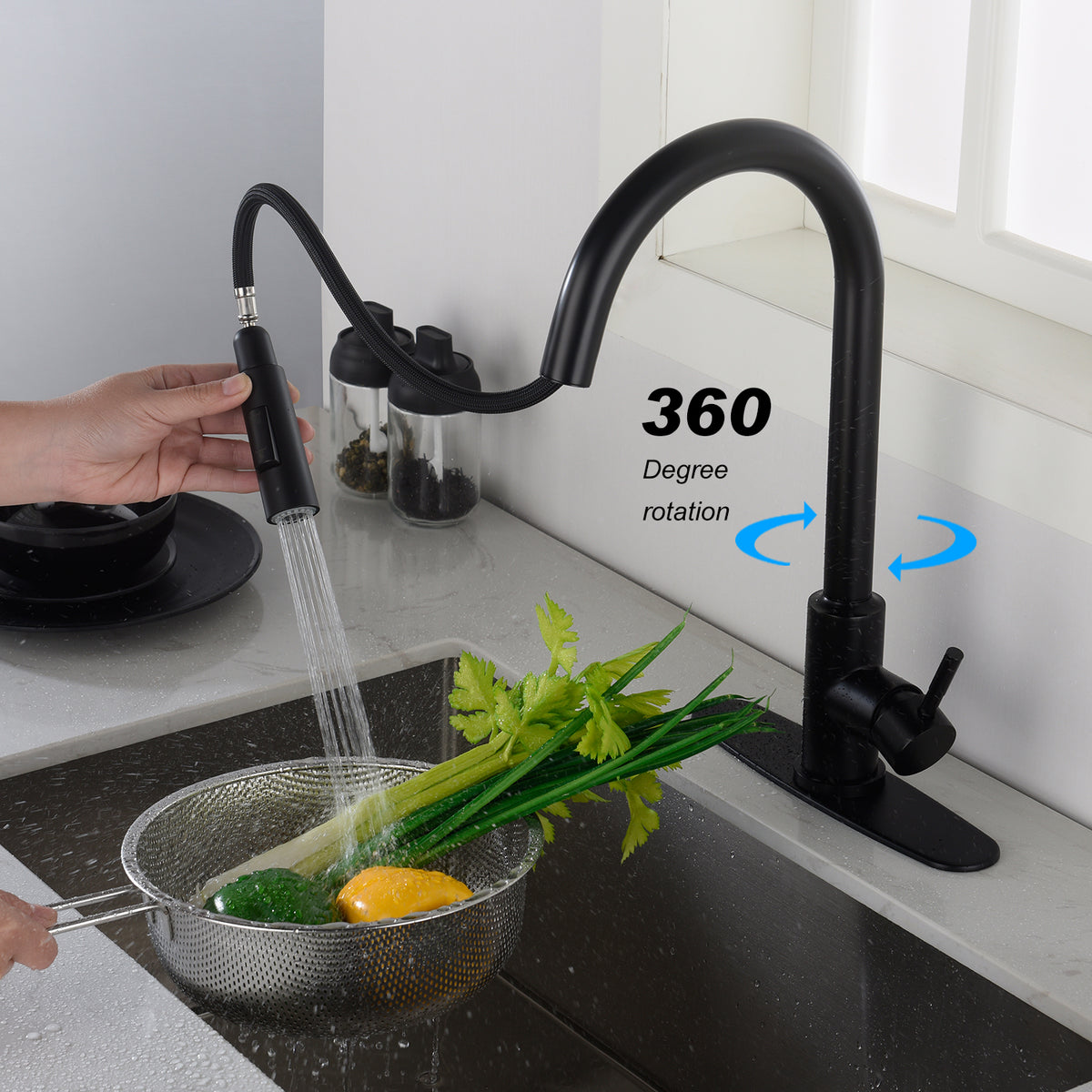 Touch Kitchen Faucet With Pull Down Sprayer