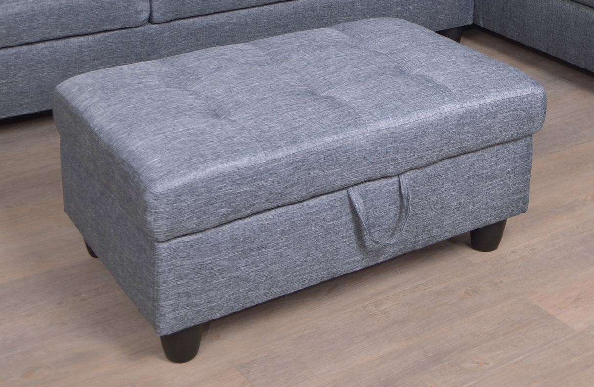 3 PC Sectional Sofa Set, Gray