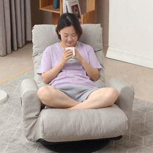 Adjustable Lounge Chair with 360 Degree Rotation