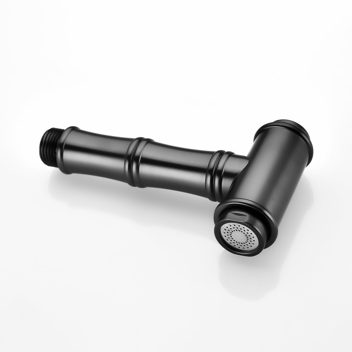 Bridge Dual Handles Kitchen Faucet With Pull-Out Side Spray