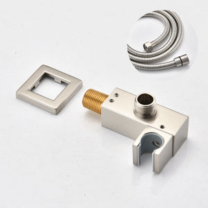 Ceiling Mounted Shower System Combo Set with Handheld and 16" Shower Head