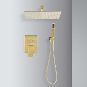 10 Inch Shower Head Bathroom Luxury Rain Mixer Shower Complete Combo Set