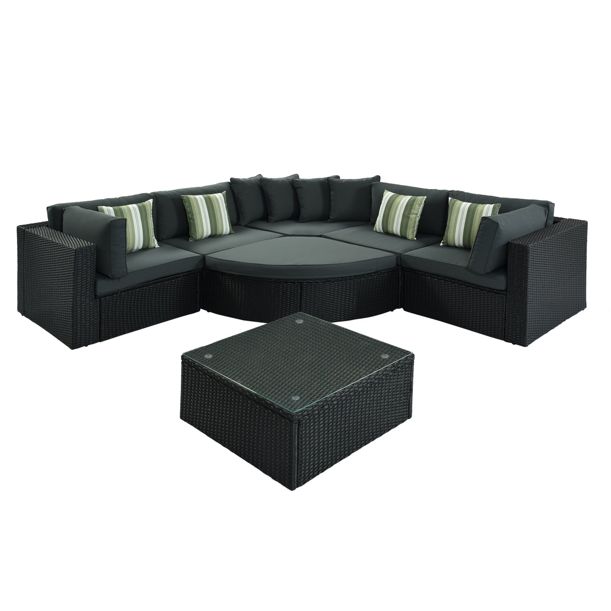 GO 7-Piece Outdoor Wicker Sofa Set