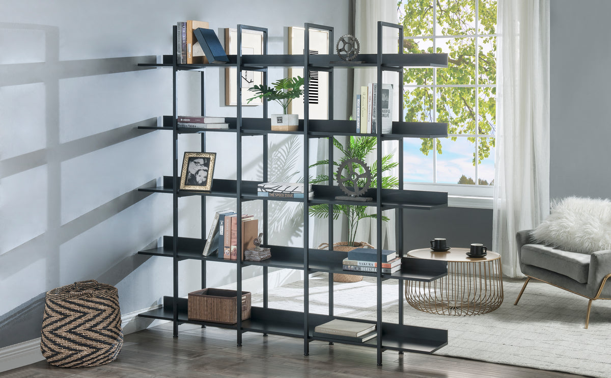 5 Tier Vintage Industrial Style Bookshelf
