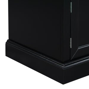 TREXM Storage Bench with 2 Drawers and 2 Cabinets