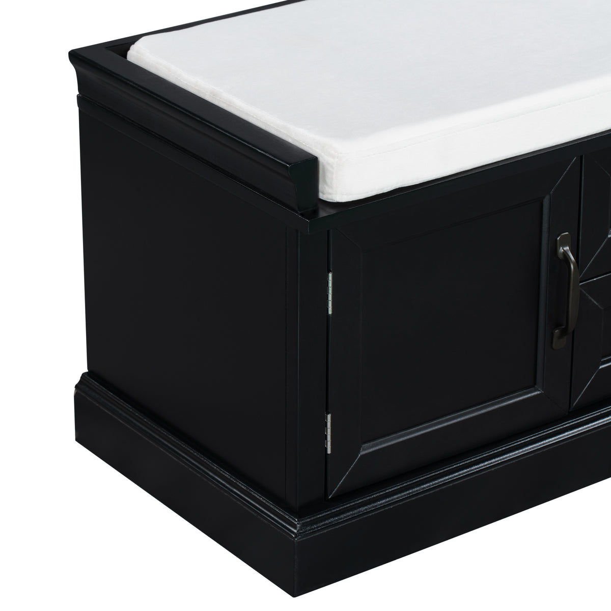 TREXM Storage Bench with 2 Drawers and 2 Cabinets