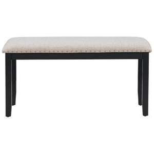 TREXM Modern Style 6-Piece Dining Table with 4 Chairs & 1 Bench