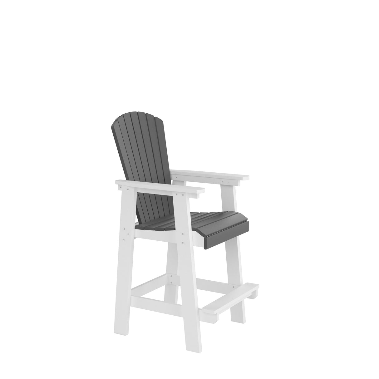 HDPE Bar Chair, Outdoor Tall Adirondack Chairs Set of 2