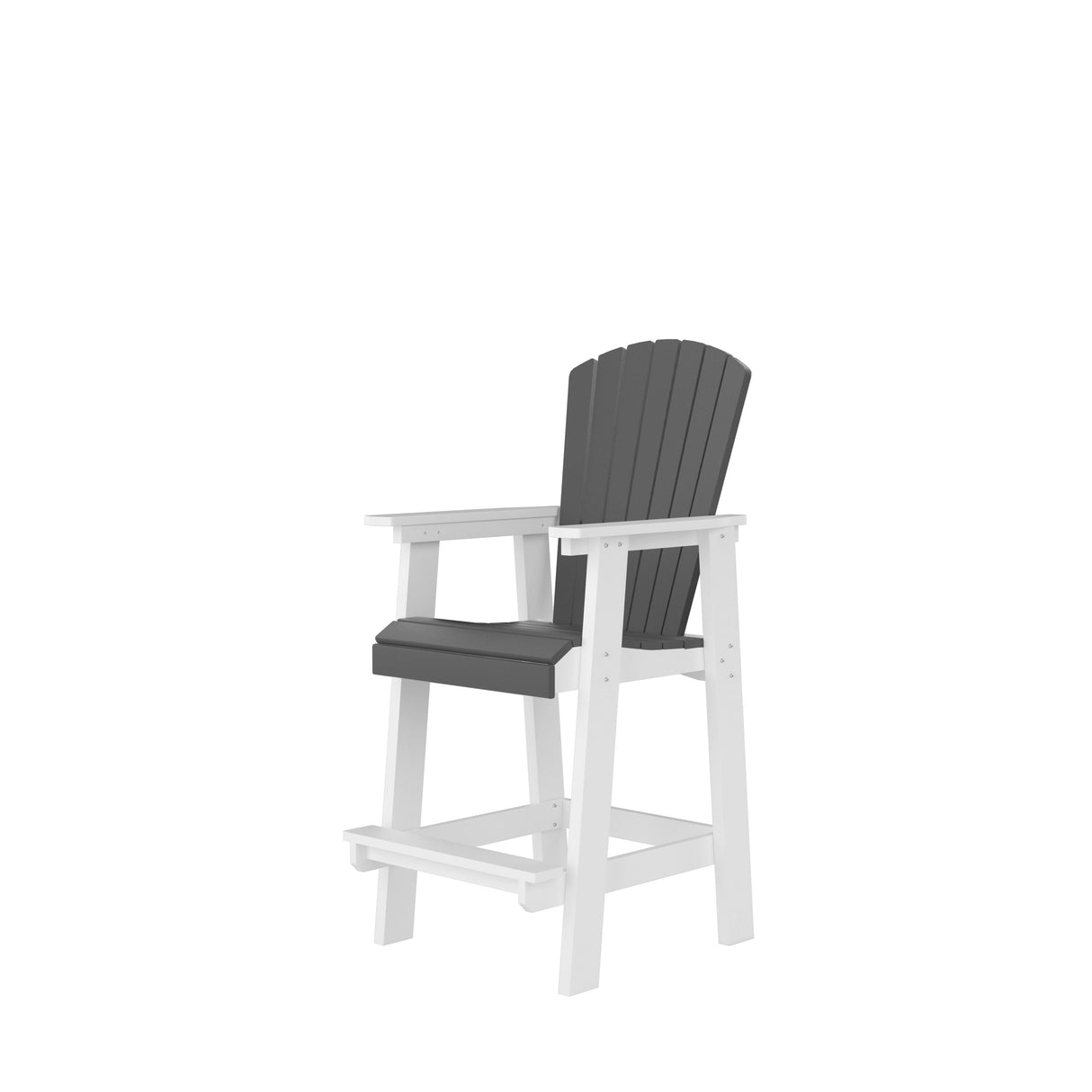 HDPE Bar Chair, Outdoor Tall Adirondack Chairs Set of 2