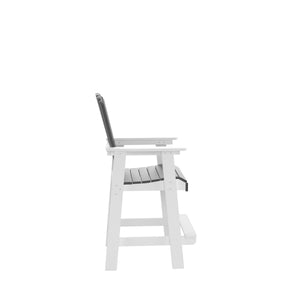 HDPE Bar Chair, Outdoor Tall Adirondack Chairs Set of 2