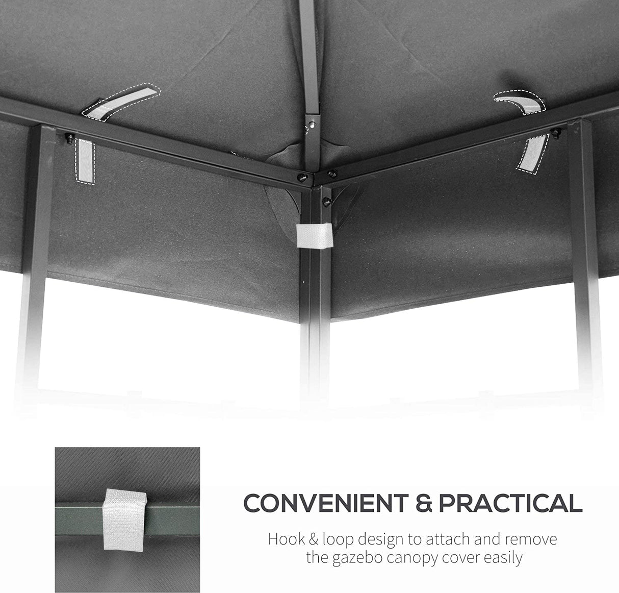 10x10 Ft Outdoor Patio Gazebo Replacement Canopy