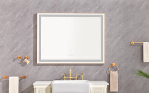 48"x36" LED Lighted Bathroom Wall Mounted Mirror