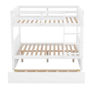 Full Over Full Bunk Bed with Twin Size Trundle