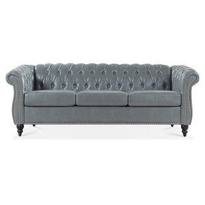 Rolled Arm Chesterfield 3 Seater Sofa