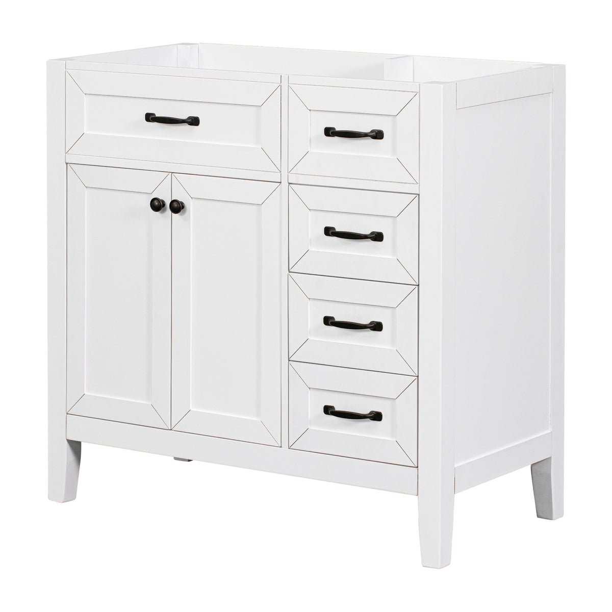 36" Bathroom Vanity Without Sink - Cabinet Base Only