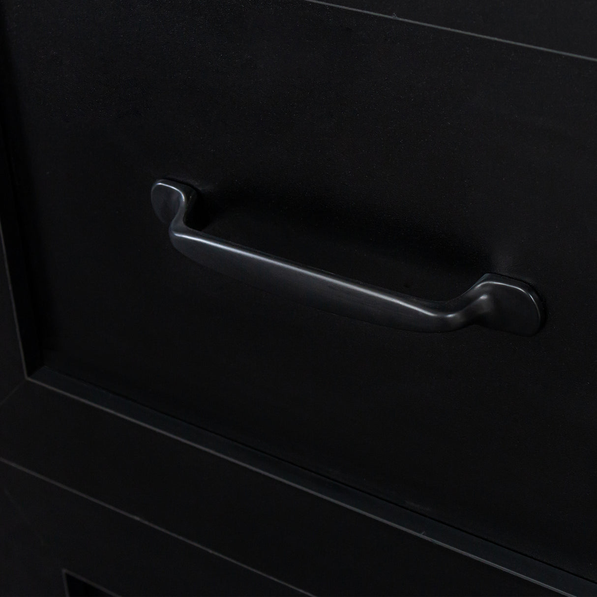 Home Office Computer Desk with Hutch, Antiqued Black