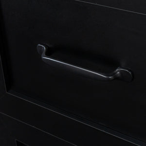 Home Office Computer Desk with Hutch, Antiqued Black