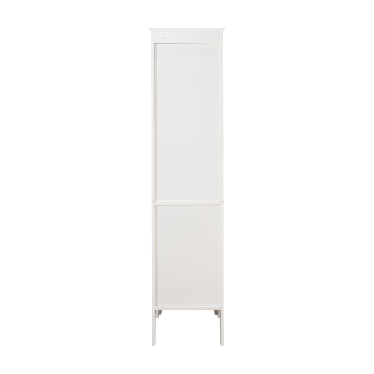 Tall Narrow Tower Freestanding Cabinet with 2 Shutter Doors
