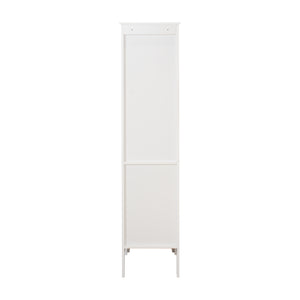 Tall Narrow Tower Freestanding Cabinet with 2 Shutter Doors