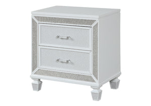 Crystal Modern Style 2-Drawer Nightstand
